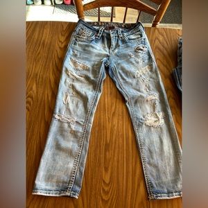 Rock revival crop jeans 25